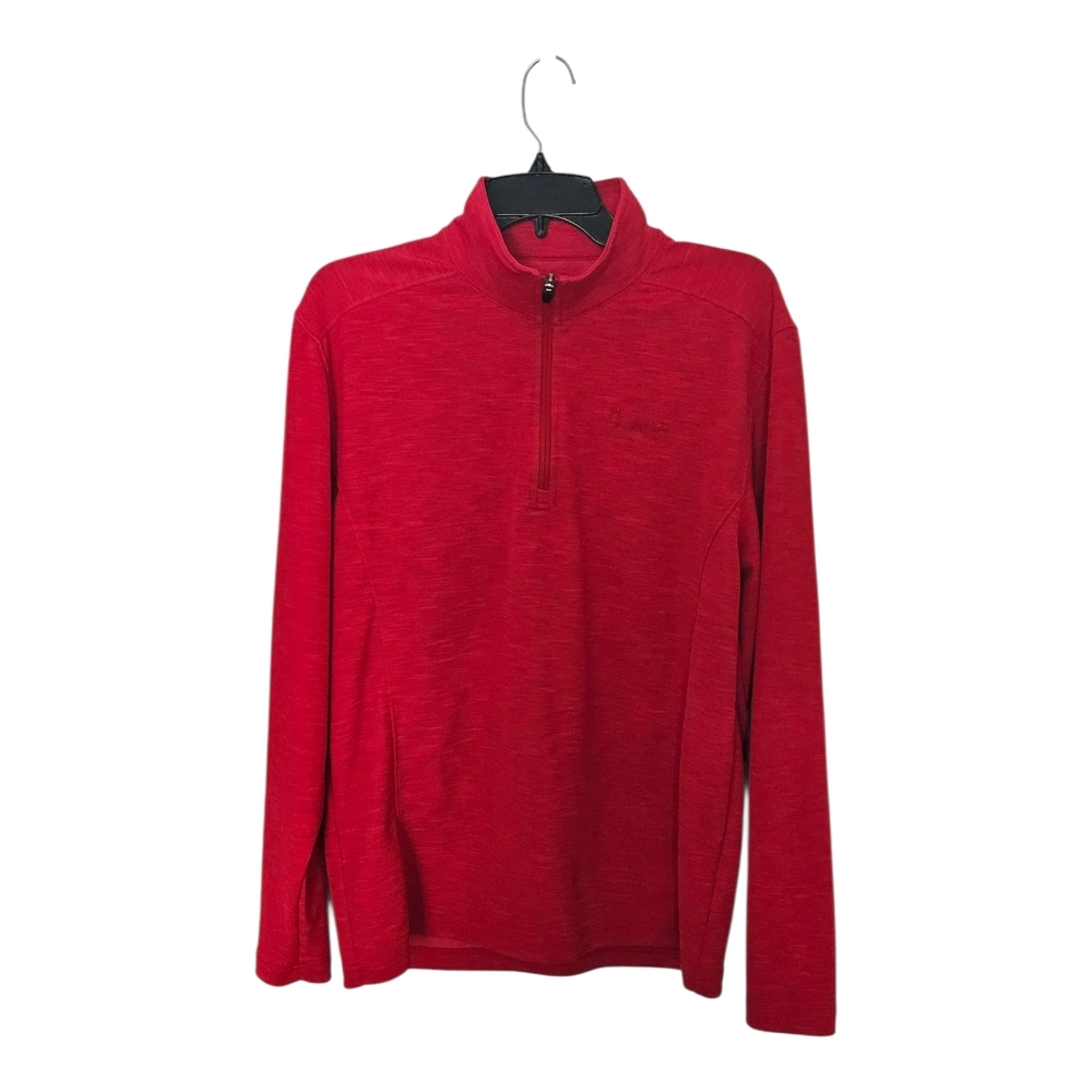 Red Quarter-Zip Pullover